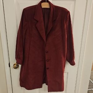 VINTAGE Women's Burgundy Coat